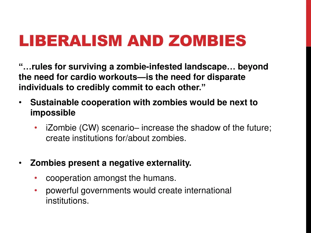 liberalism and zombies