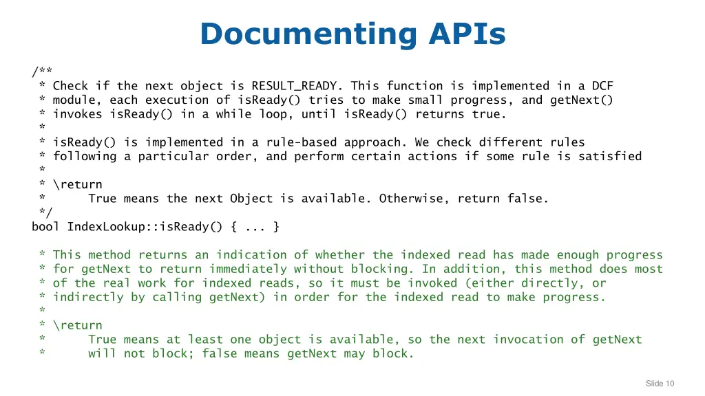 documenting apis