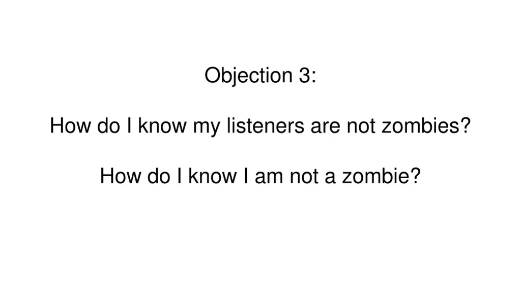 objection 3 1