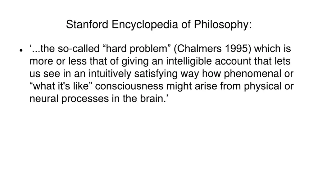 stanford encyclopedia of philosophy