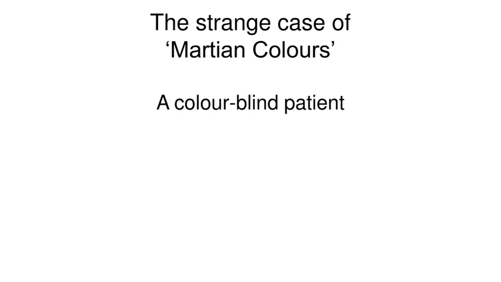 the strange case of martian colours 1