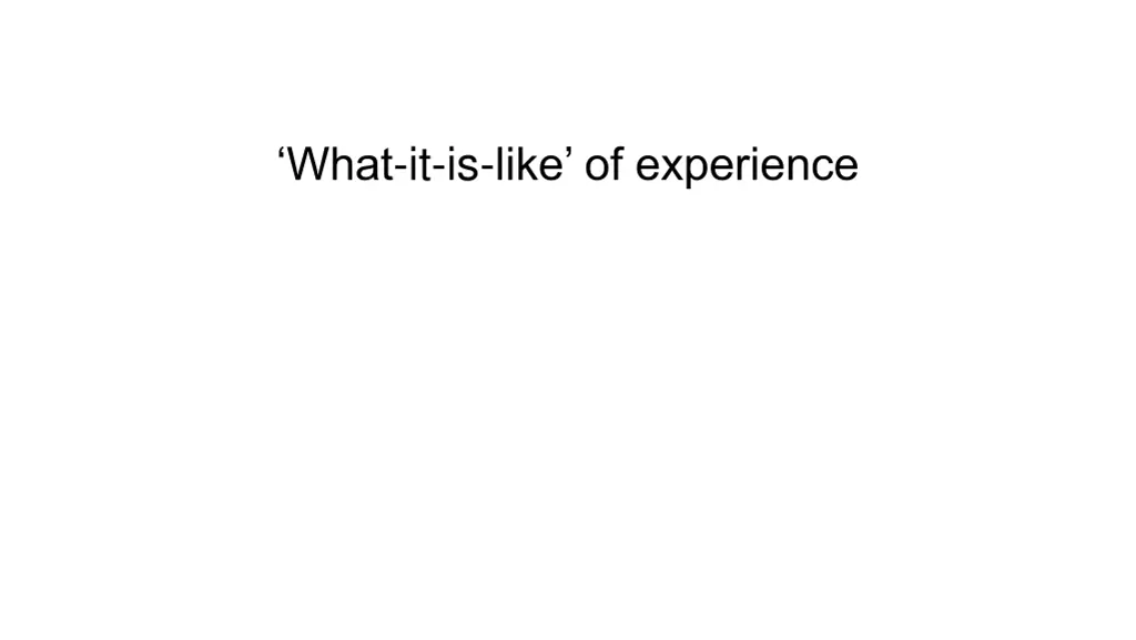 what it is like of experience