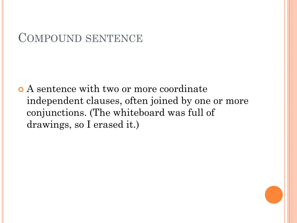 c ompound sentence