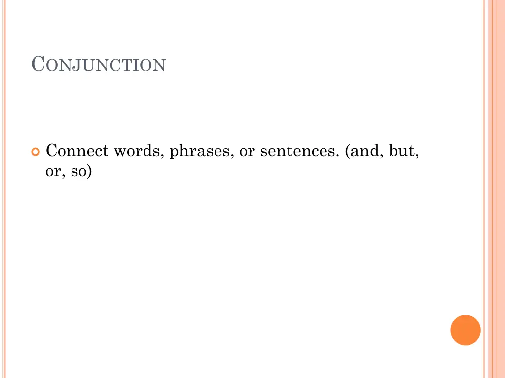 c onjunction