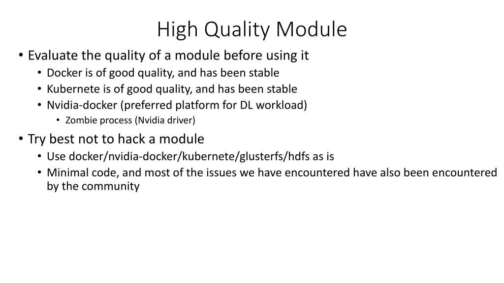 high quality module