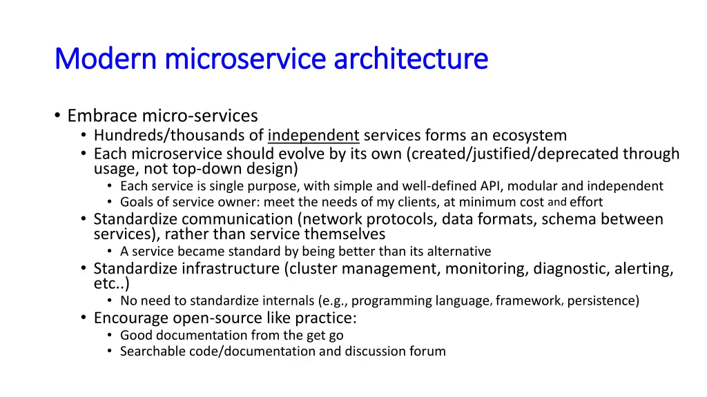 modern microservice architecture modern