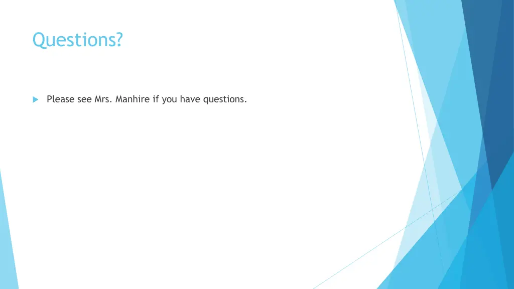 questions