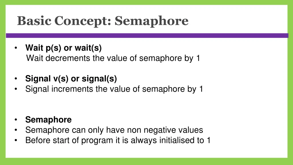 basic concept semaphore 1