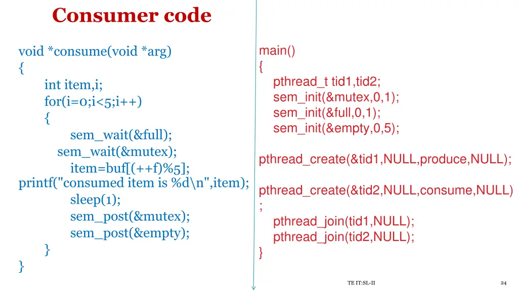 consumer code