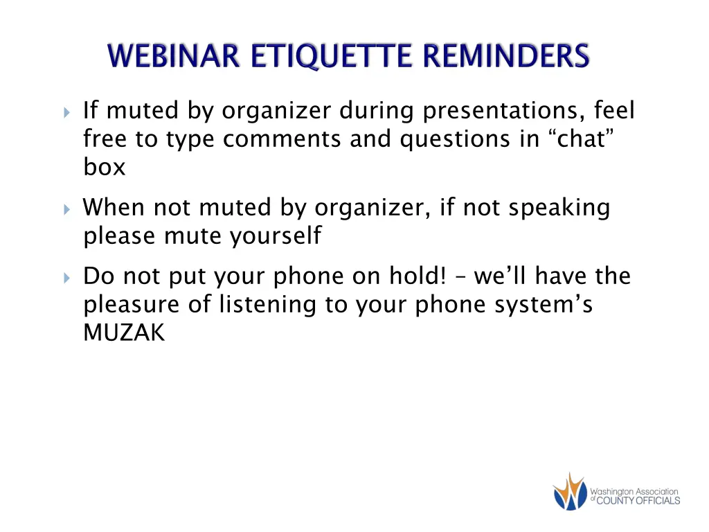 if muted by organizer during presentations feel