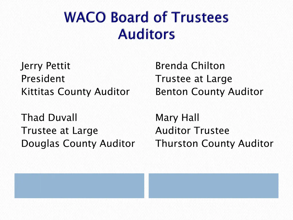 jerry pettit president kittitas county auditor