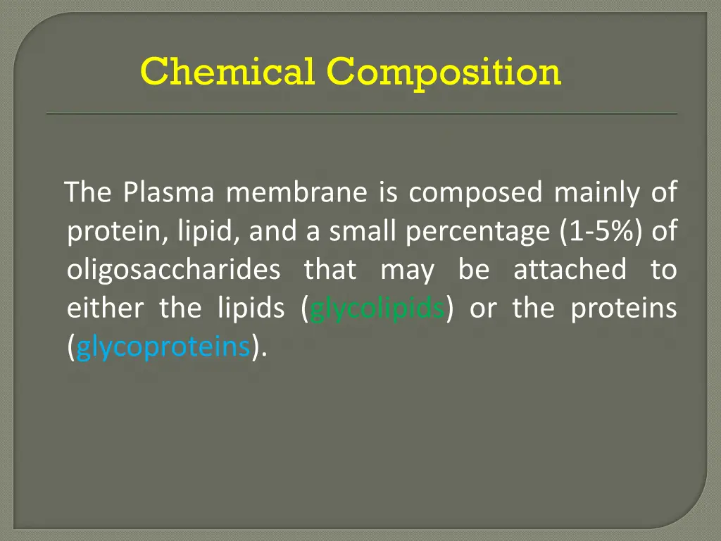 chemical composition