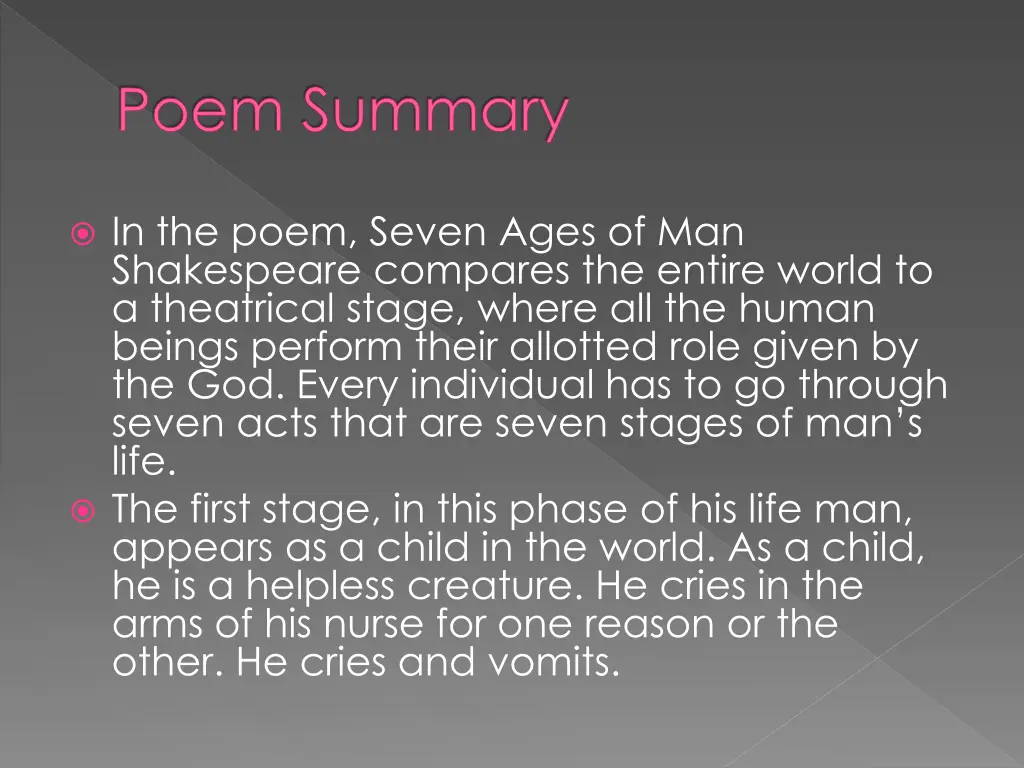 poem summary