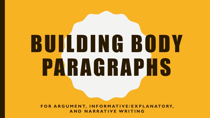 building body paragraphs