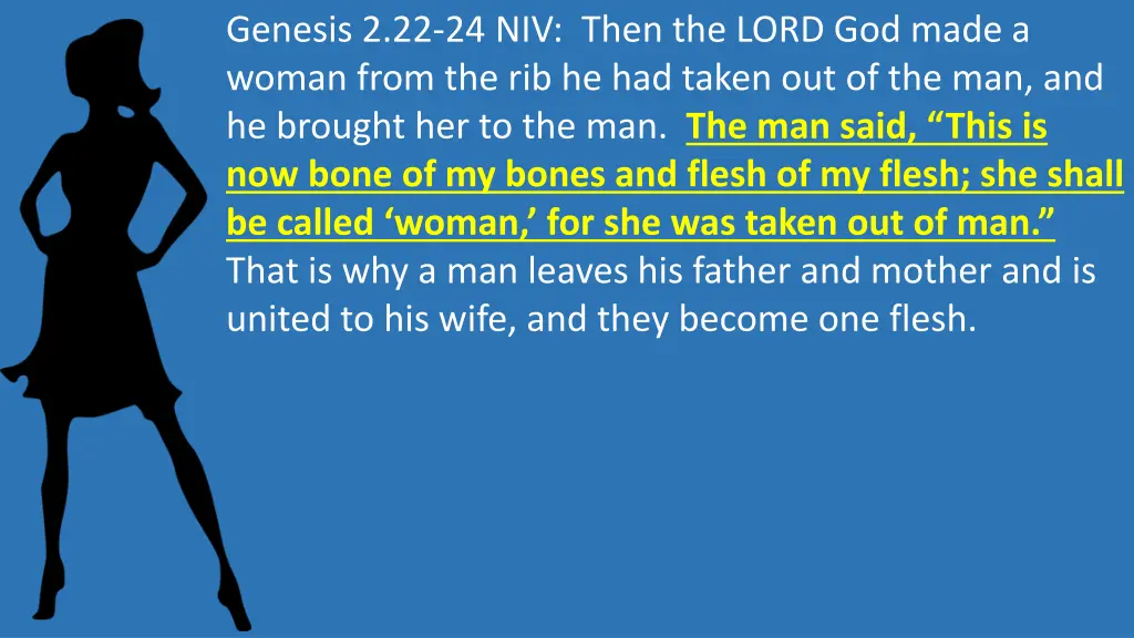 genesis 2 22 24 niv then the lord god made 1
