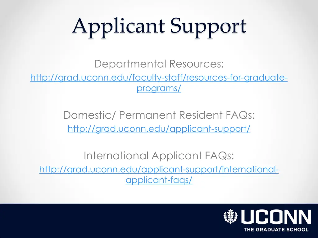applicant support