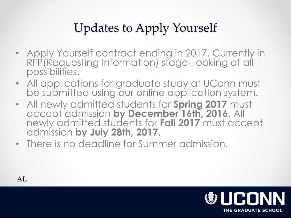 updates to apply yourself