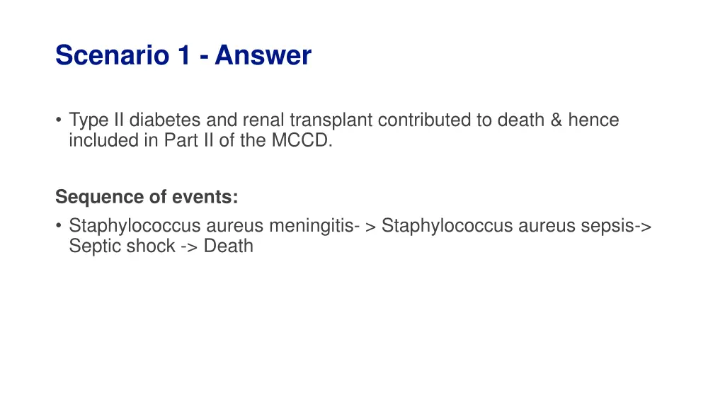 scenario 1 answer