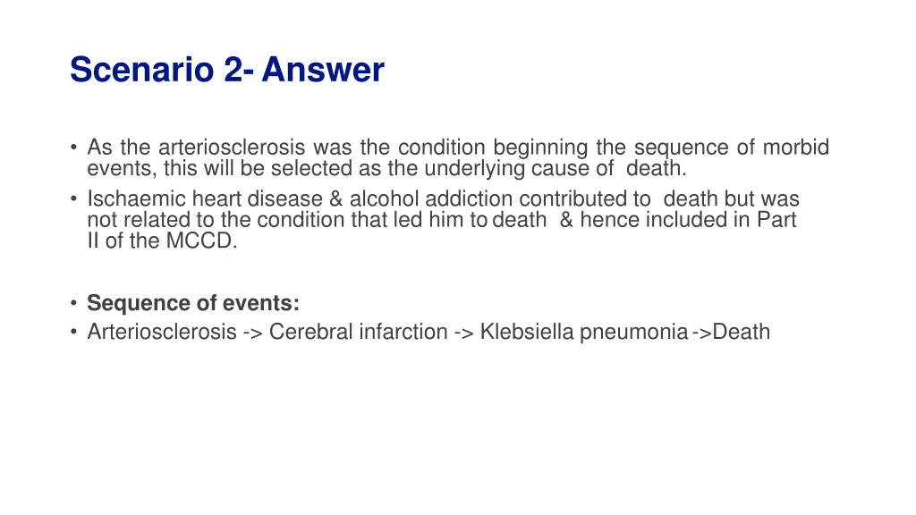 scenario 2 answer