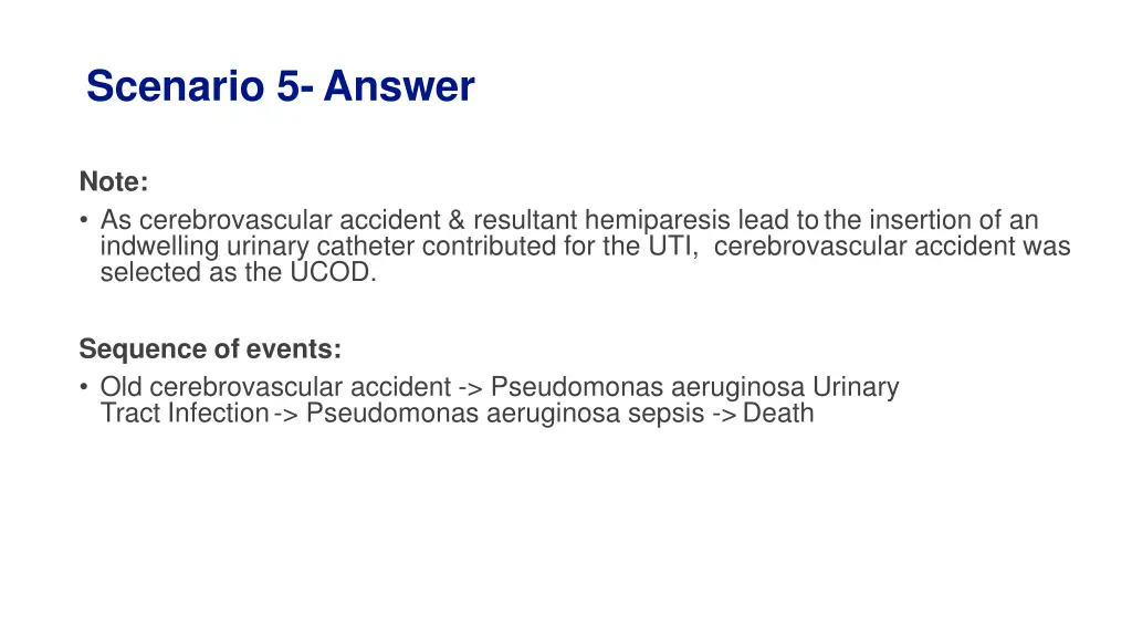 scenario 5 answer