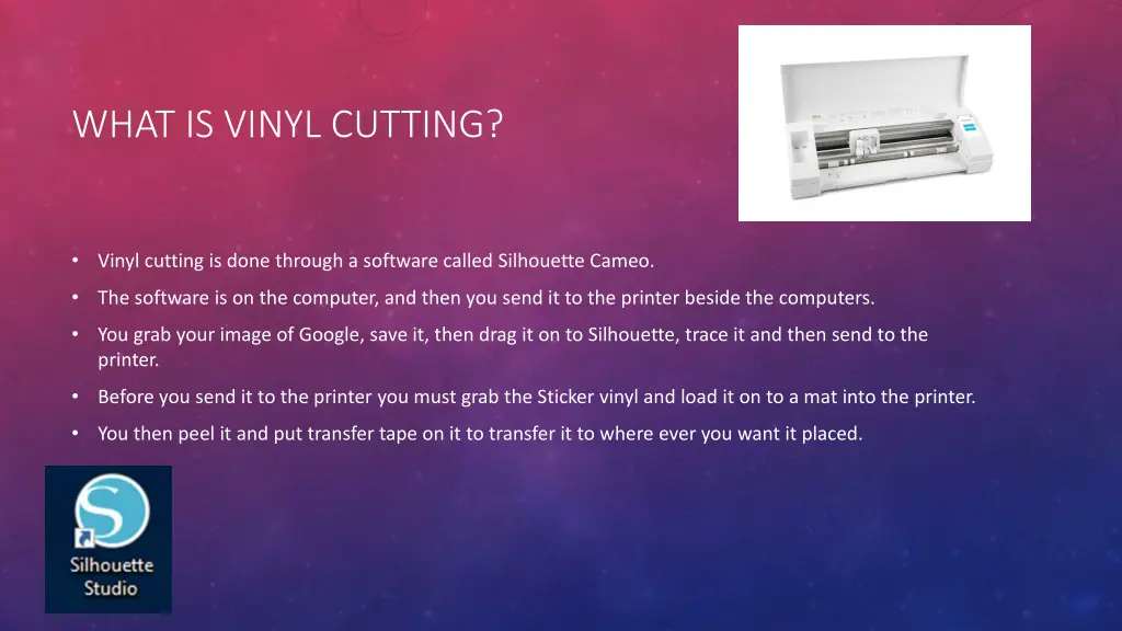what is vinyl cutting