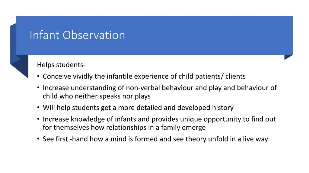 infant observation