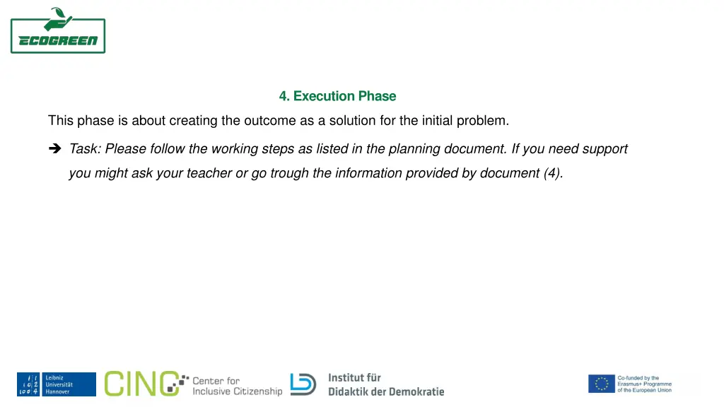 4 execution phase