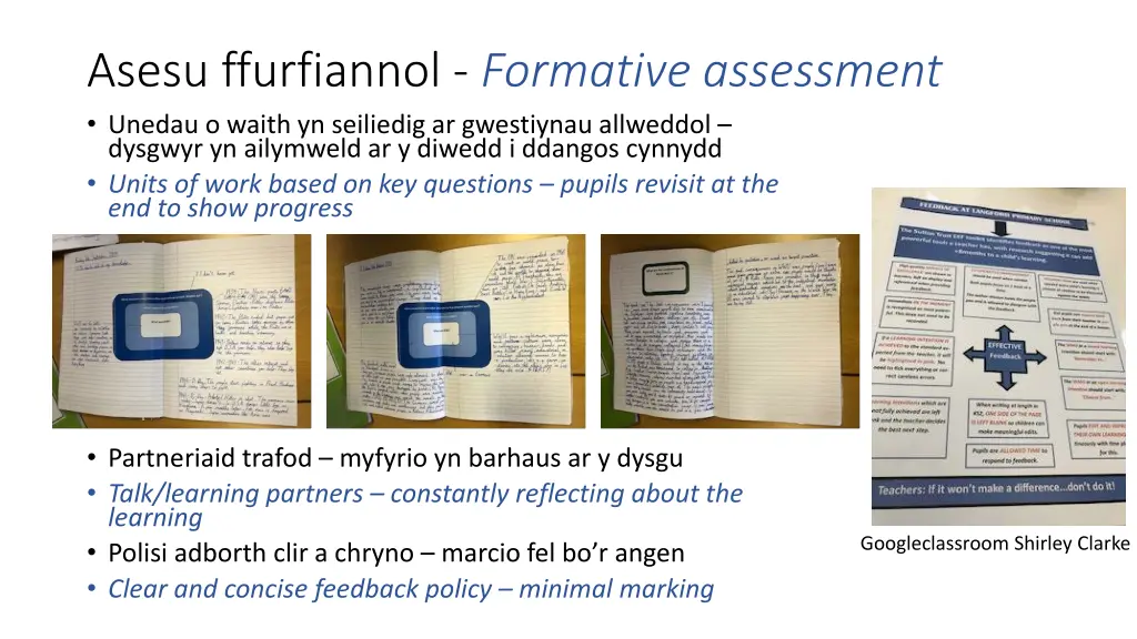 asesu ffurfiannol formative assessment unedau