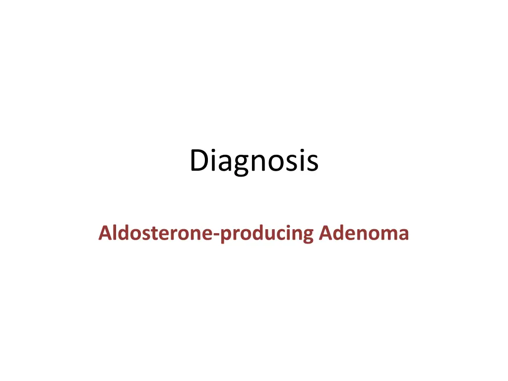 diagnosis