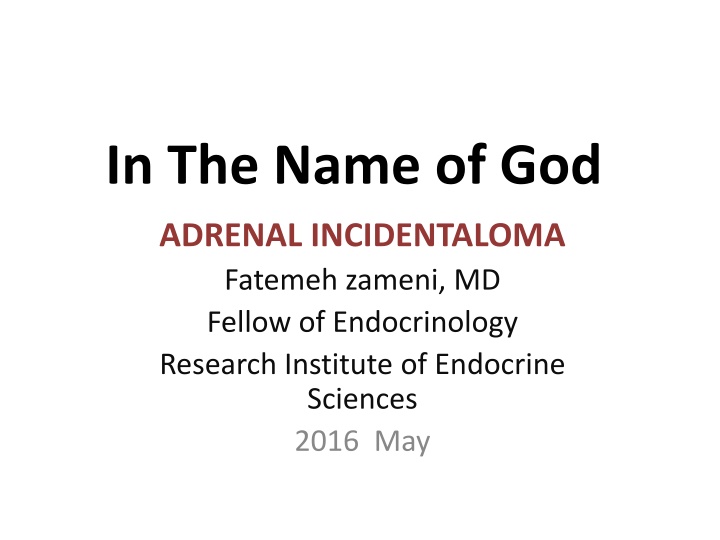 in the name of god