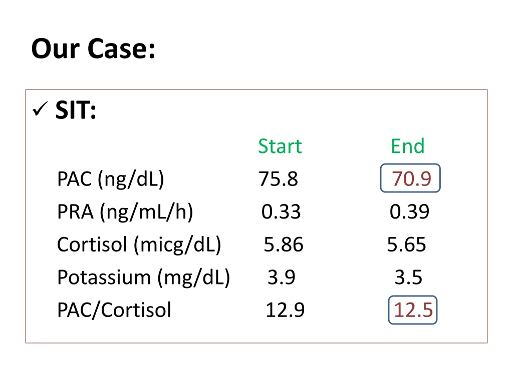 our case 1