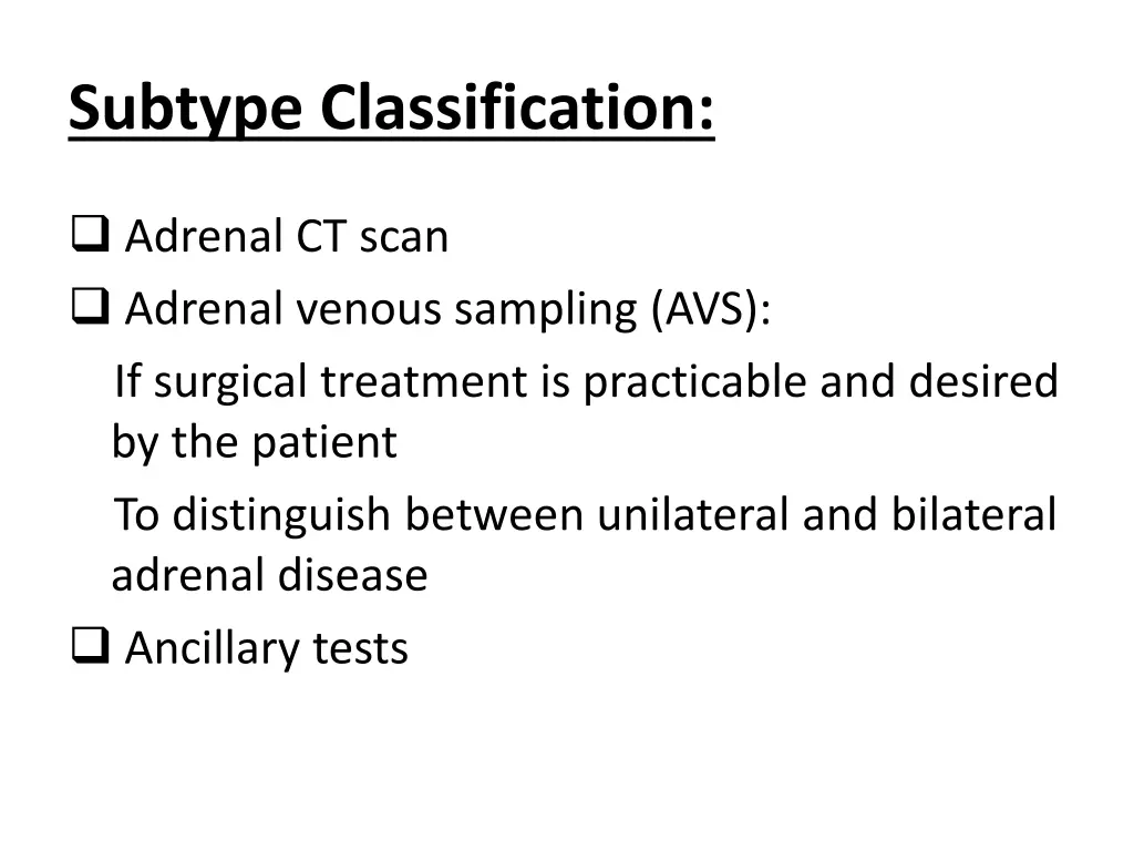 subtype classification