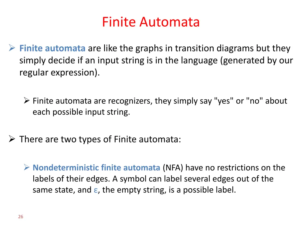 finite automata