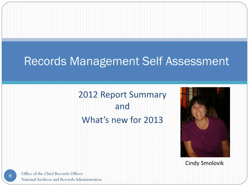 records management self assessment