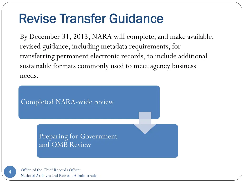 revise transfer guidance revise transfer guidance