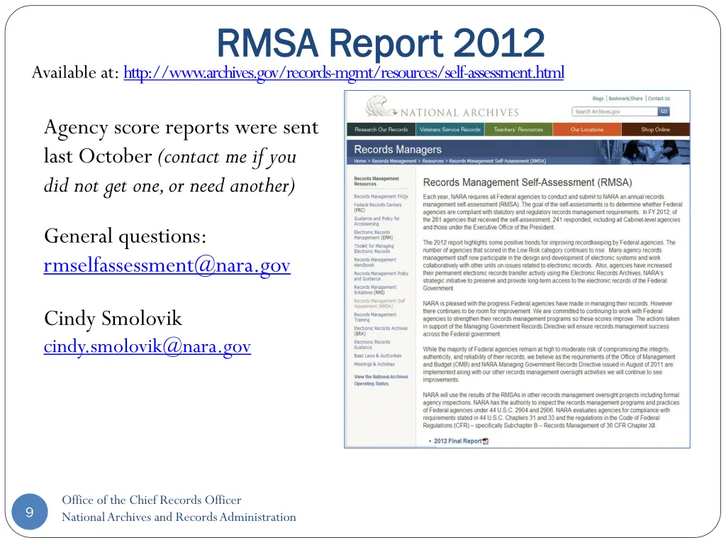 rmsa report 2012 rmsa report 2012
