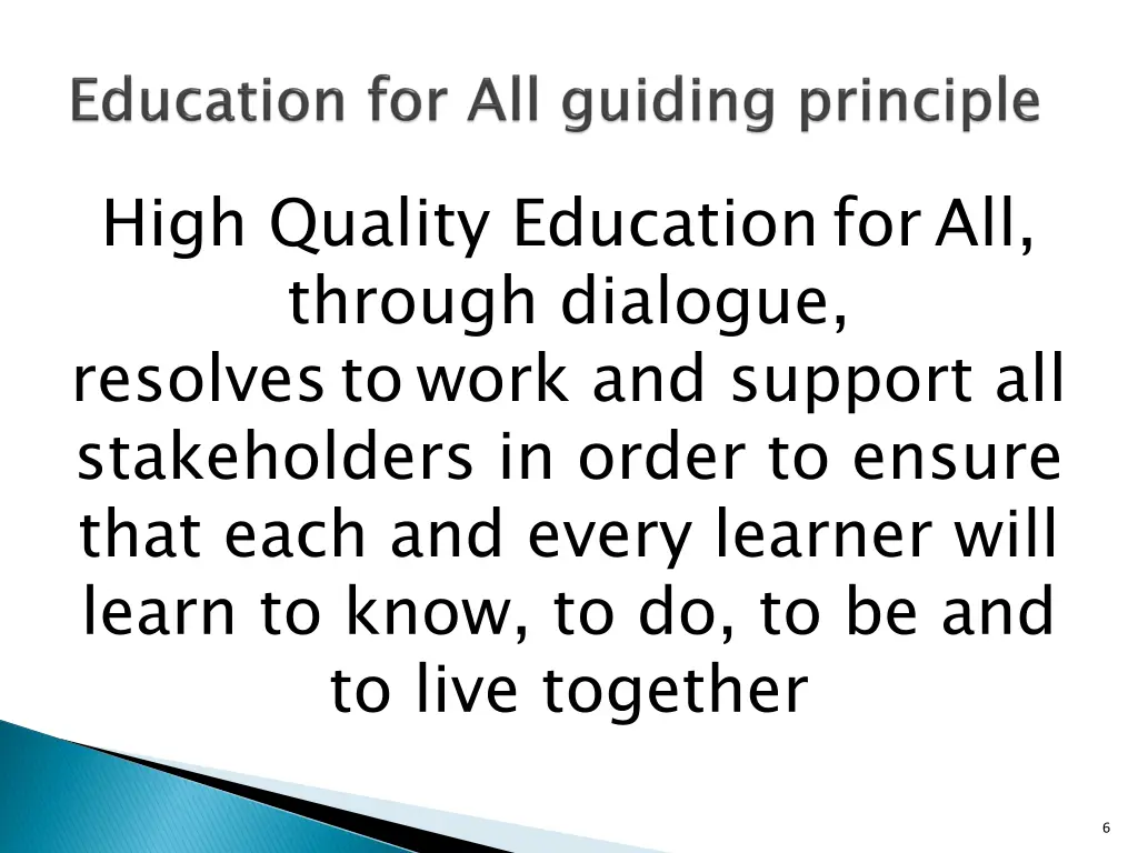 high quality educationforall through dialogue