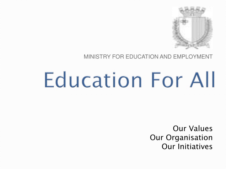 ministry for education and employment