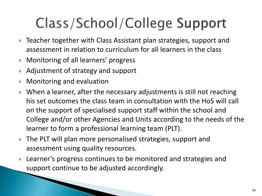 teacher together with class assistant plan