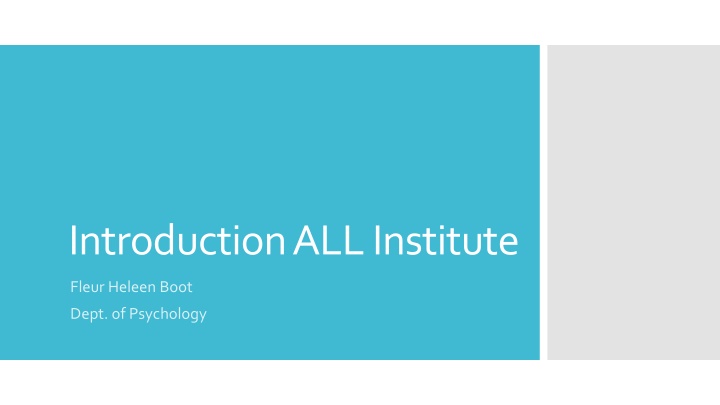introduction all institute
