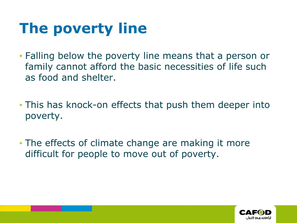 the poverty line