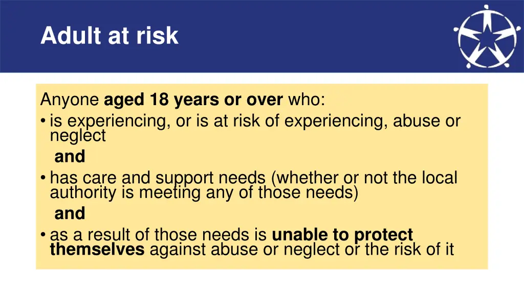 adult at risk
