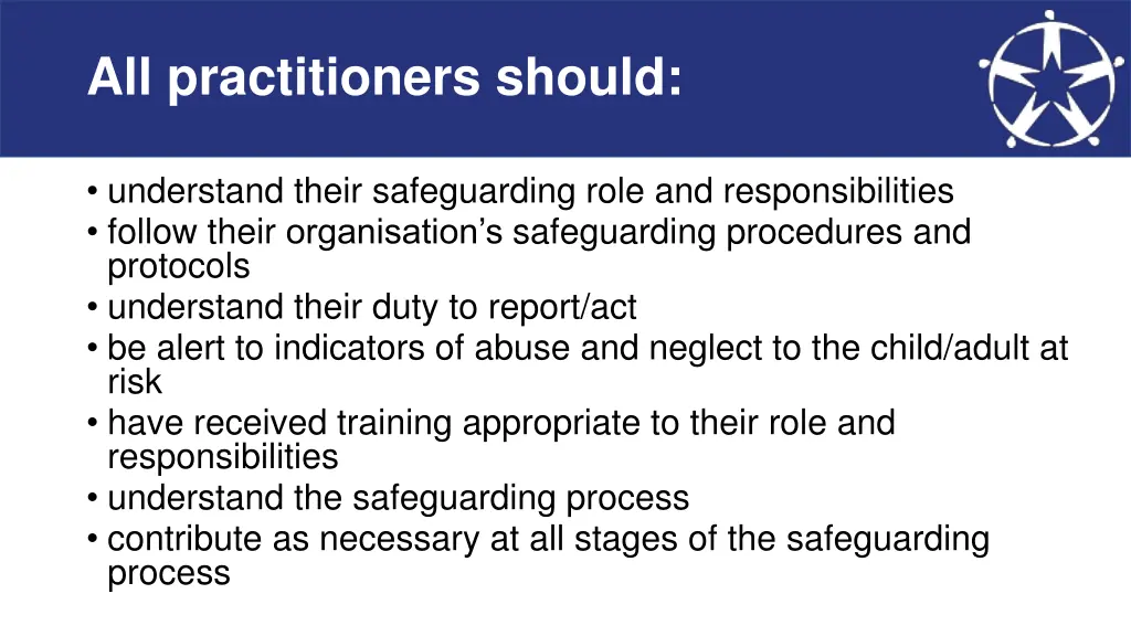 all practitioners should