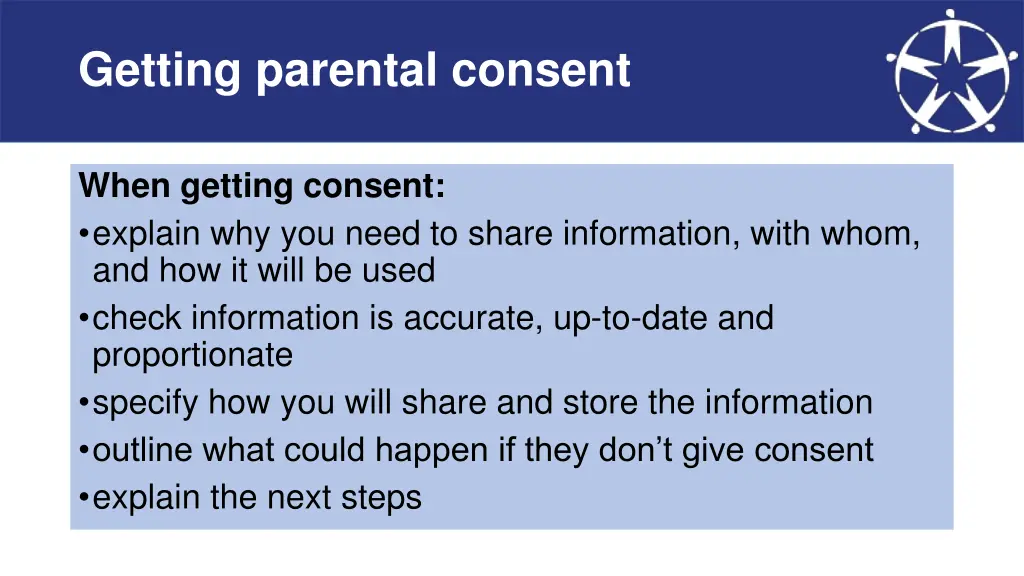 getting parental consent