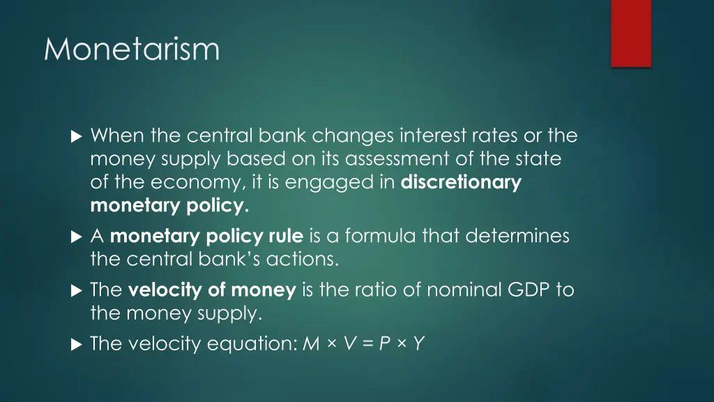 monetarism