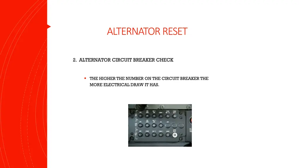 alternator reset 13