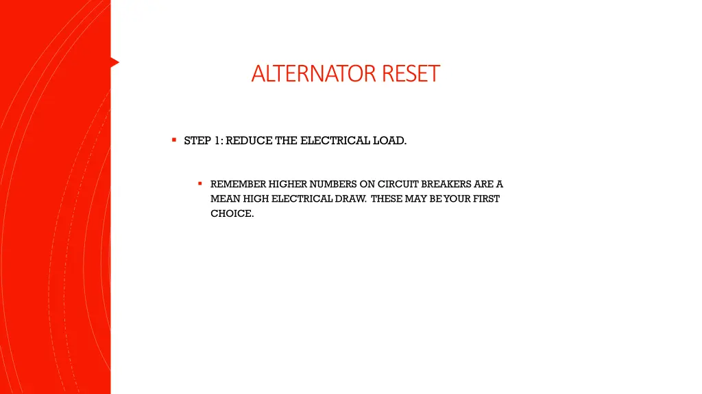 alternator reset 14