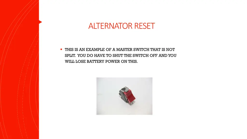 alternator reset 18