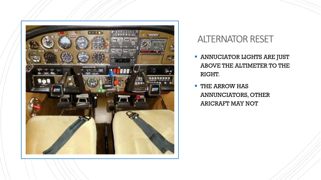 alternator reset 6