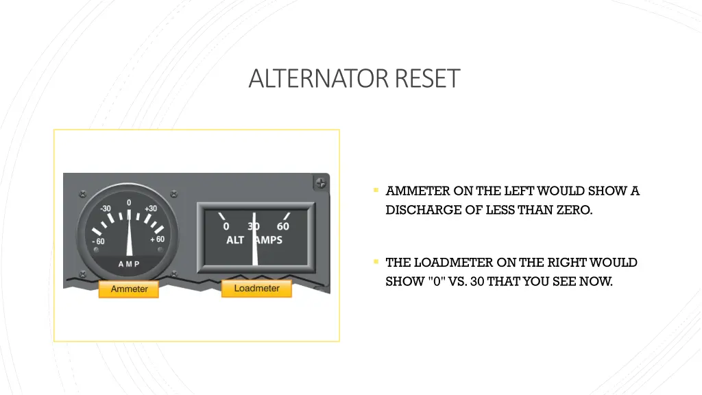 alternator reset 8